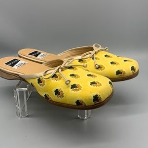 Vintage Paul Mayer Moods Casual Yellow Fabric & Leather Shoes 11